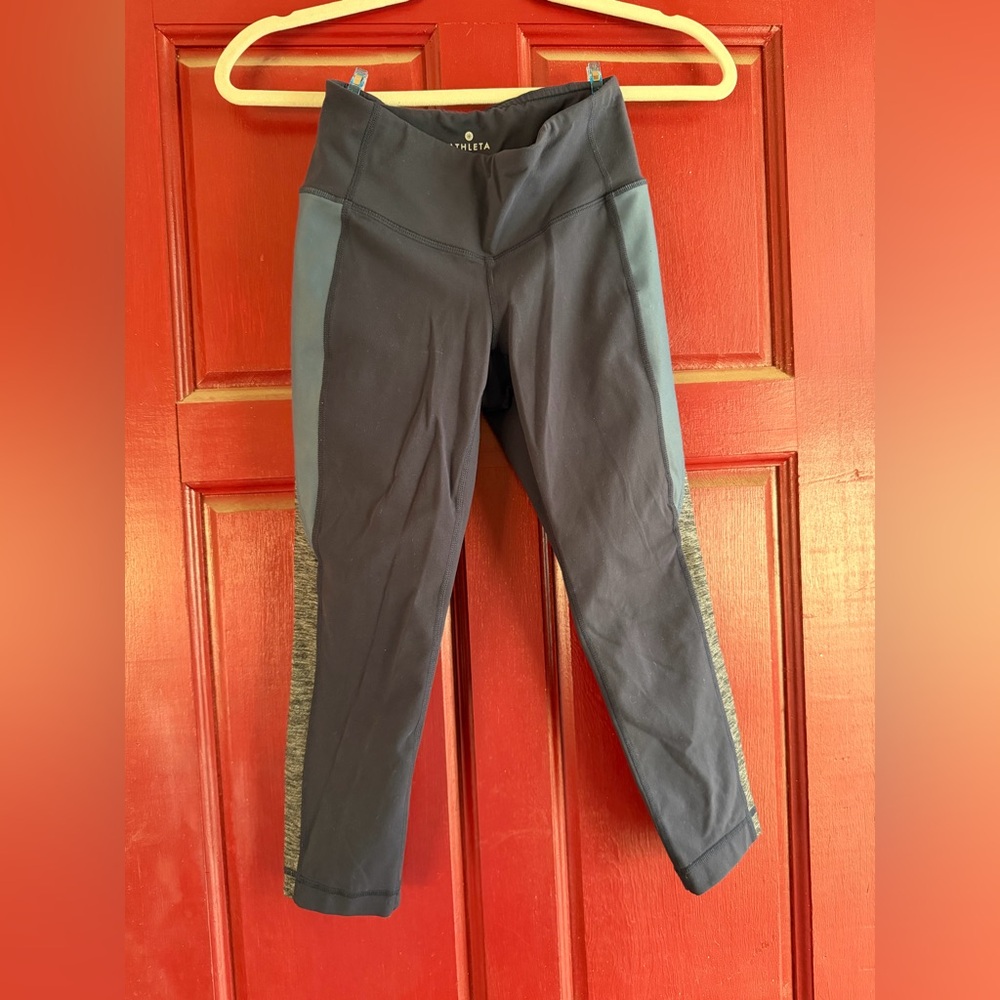 Athleta Blue Gray Leggings XS